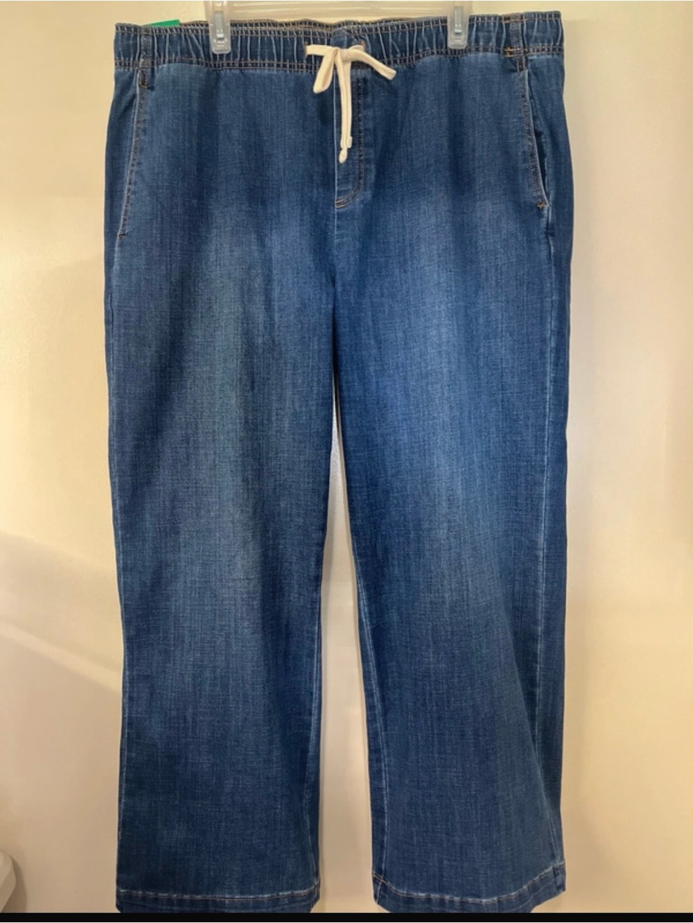 Buffalo David Bitton Women’s Blue Denim Drawstring pull on Jeans XL